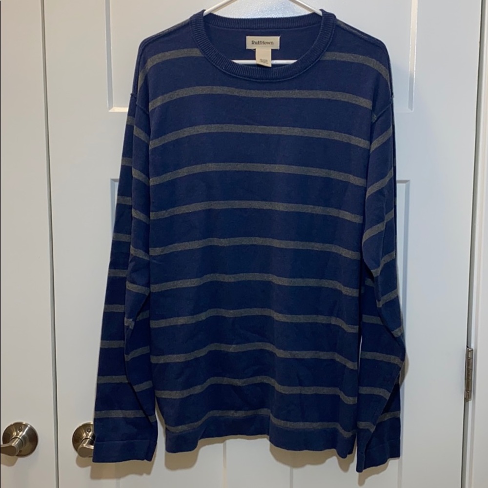 Ruff Hewn crew neck cotton knit pullover sweater